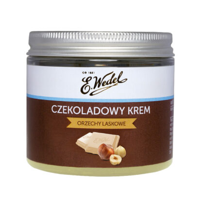 Czekoladowy krem czekolada biała i orzechy laskowe 200 g