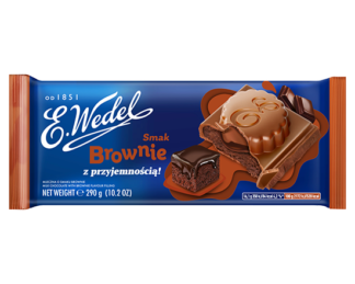 czekolada mleczna z nadzieniem o smaku brownie wedel