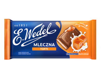 czekolada mleczna o smaku toffi Wedel