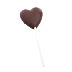 Lizak serce z czekolady gorzkiej Wedel