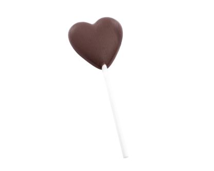 Lizak serce z czekolady gorzkiej Wedel