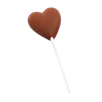 Lizak serce z czekolady mlecznej Wedel