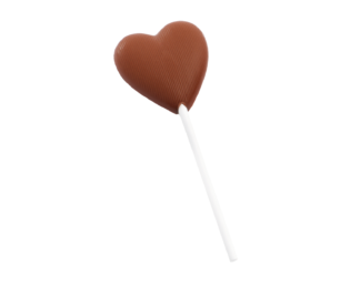 Lizak serce z czekolady mlecznej Wedel