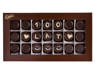 personalizowane czekoladki na prezent na urodziny wedel
