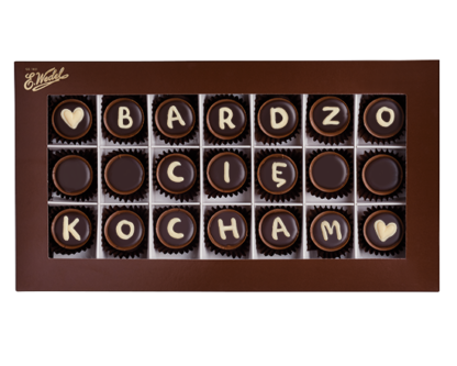 personalizowane czekoladki na prezent wedel