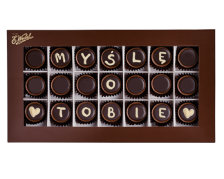 personalizowane czekoladki na prezent powitalny dla pracowników wedel