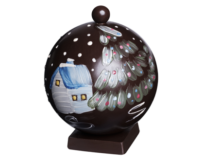 Bombka z czekolady z świątecznym wzorem Wedel