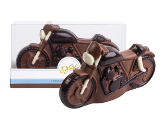 motocykl z czekolady wedel