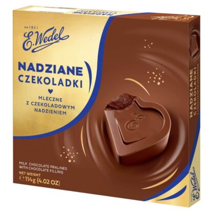 Nadziane Czekoladki Mleczne z czekoladowym nadzieniem 114 g