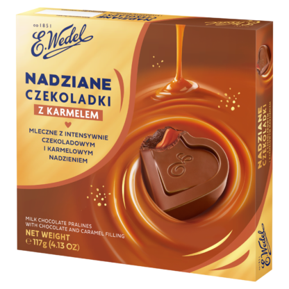 Nadziane Czekoladki Mleczne z karmelowym nadzieniem 117g