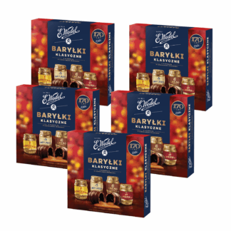 5x Baryłki Klasyczne E.Wedel - czekoladki z alkoholem bombonierka
