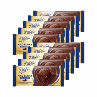 10x Czekolada Nadziana Deserowa z intensywnie czekoladowym nadzieniem E.Wedel 100 g
