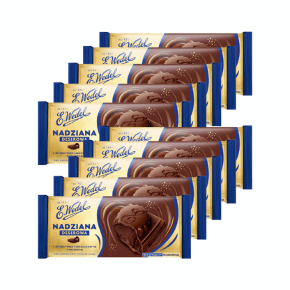 10x Czekolada Nadziana Deserowa z intensywnie czekoladowym nadzieniem E.Wedel 100 g