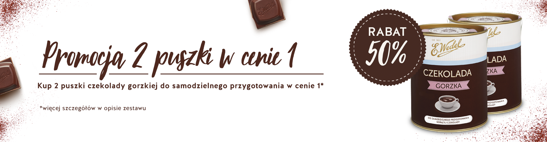Baner na sklep - czekolada pitna promocja