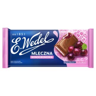 Czekolada mleczna winogronowa 100 g E. Wedel